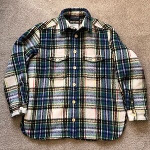 Mens All Saints Relaxed Fit Heavyweight Overshirt Jacket Size Large